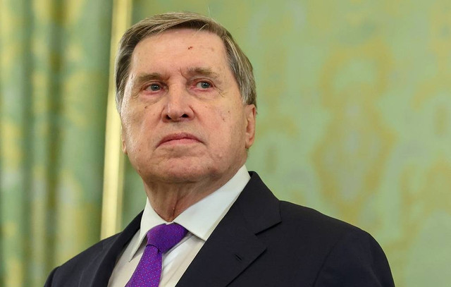 Trợ lý của Tổng thống Nga Putin, ông Yury Ushakov. Ảnh: Tass. ngamy.png