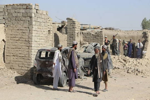 Cuộc không kích của Pakistan đã phá hủy nhà cửa ở Afghanistan vào ngày 16/10/2025. Ảnh: Getty. afghanistan1.png