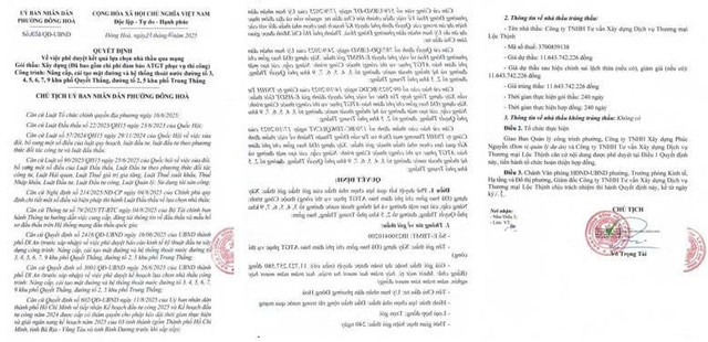 Quyết định phê duyệt kết quả lựa chọn nhà thầu. Nguồn: MSC qd-5059.jpg