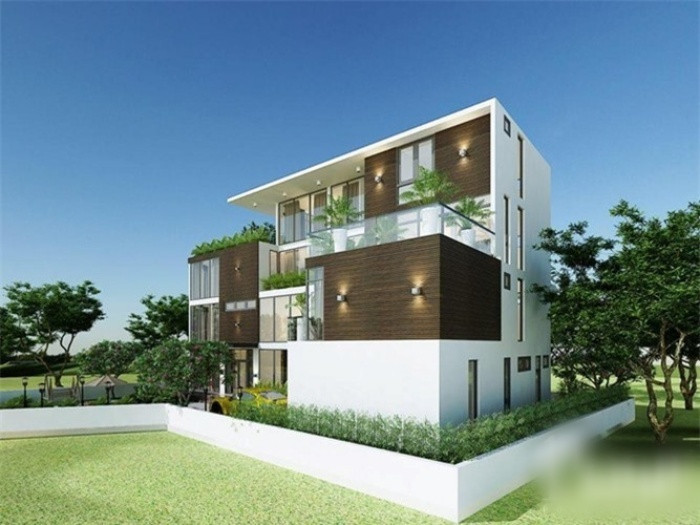 Không gian biệt thự cũng được thiết kế mở với nhiều cửa sổ bằng kính cao cấp tạo một cảm giác thoáng đãng, mát mẻ.