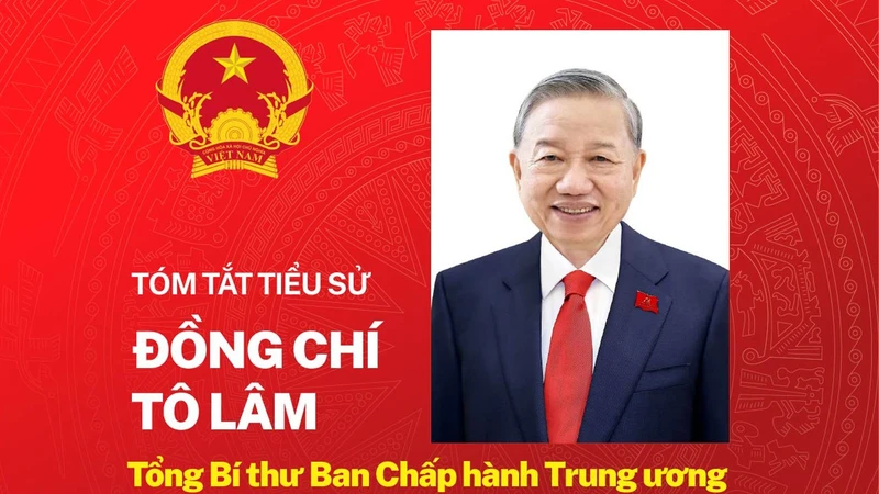 Tiểu sử đồng chí Tô Lâm - Tổng Bí thư Ban Chấp hành Trung ương Đảng khóa XIV