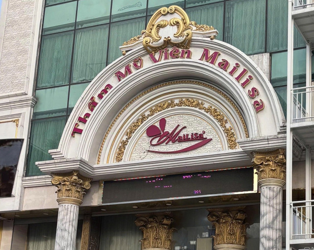 Thẩm mỹ viện Mailisa tại TPHCM từng bị cơ quan chức năng xử phạt vì có nhiều sai phạm (ảnh: Nguyễn Dũng).