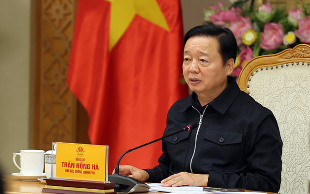 Phó Thủ tướng Trần Hồng Hà tại cuộc họp. Ảnh: VGP