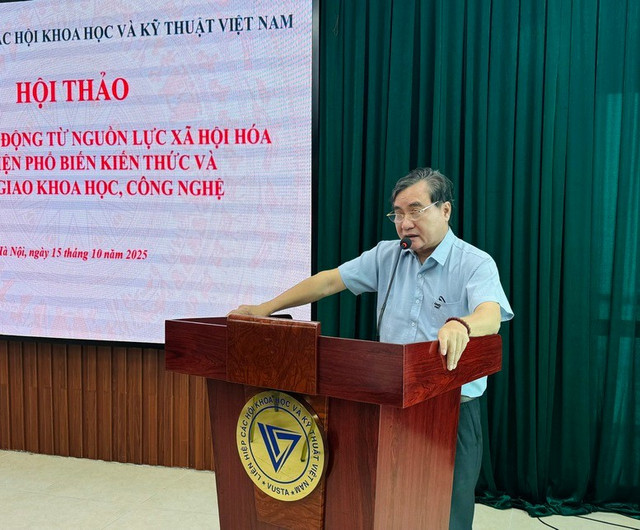 PGS.TS. Phạm Quang Thao, Phó Chủ tịch Liên hiệp các Hội Khoa học và Kỹ thuật Việt Nam phát biểu tại Hội thảo - Ảnh: VGP/Thu Giang PGS.TS. Phạm Quang Thao, Phó Chủ tịch Liên hiệp các Hội Khoa học và Kỹ thuật Việt Nam phát biểu tại Hội thảo - Ảnh: VGP/Thu Giang