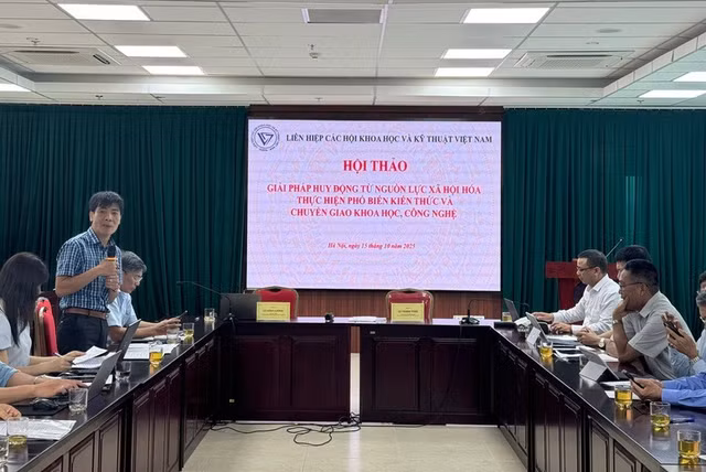 Giải pháp huy động nguồn lực xã hội hóa thực hiện phổ biến kiến thức và chuyển giao khoa học, công nghệ - Ảnh: VGP/Thu Giang