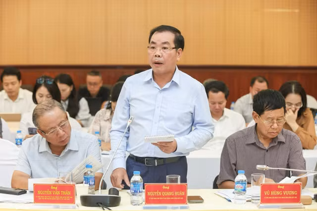 Ông Nguyễn Quang Huân, Ủy viên Đoàn Chủ tịch Ủy ban Trung ương MTTQ Việt Nam, Đại biểu Quốc hội, Phó Chủ tịch Hội Doanh nhân tư nhân Việt Nam, Chủ tịch HĐQT Công ty cổ phần Halcom Việt Nam. Ảnh: Quang Vinh