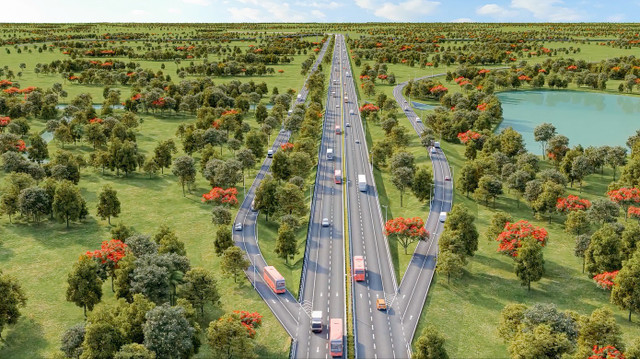 Ảnh phối cảnh dự án cao tốc Bảo Lộc - Liên Khương.