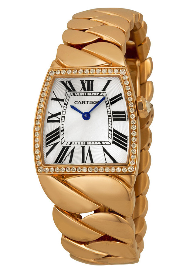 Cartier La Dona là chiếc đồng hồ được làm từ vàng trắng nguyên chất 18 carat chuyển động trên mặt thạch anh. Giá của nó được ước tính là 137.000 USD.