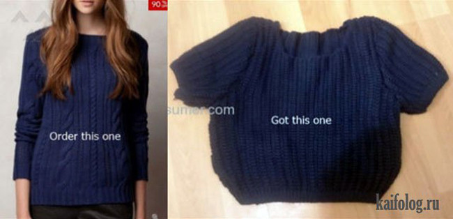 Đặt áo người lớn mà lại nhận được áo trẻ con.