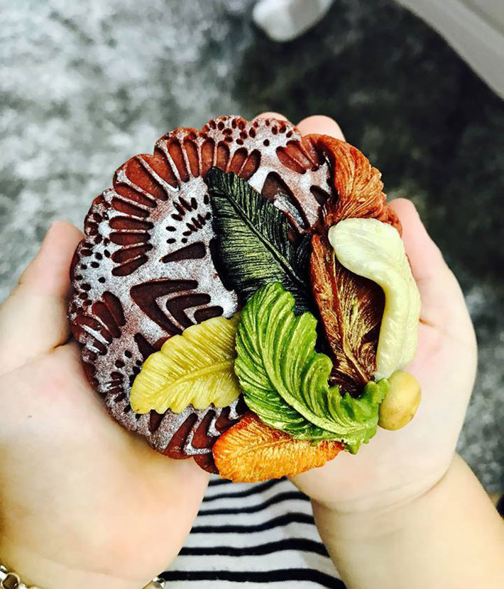 Màu sắc bánh bắt mắt