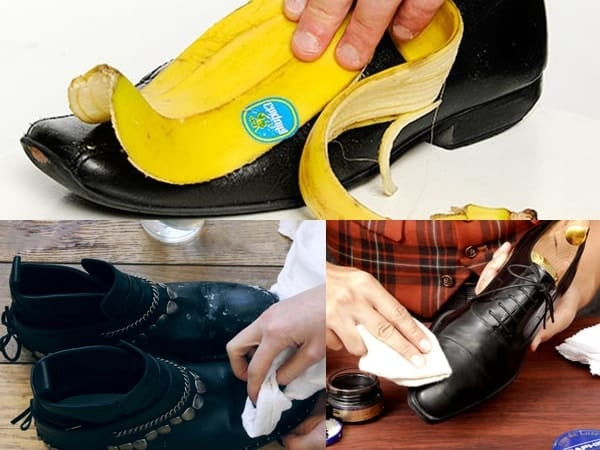 7. Giày da nếu để lâu rất dễ bị mốc, khó lau chùi, lúc này ta có thể dùng vỏ chuối để lau đi các vết mốc trên giày. Đồng thời vỏ chuối còn có thể giúp ngăn ngừa mốc nữa.