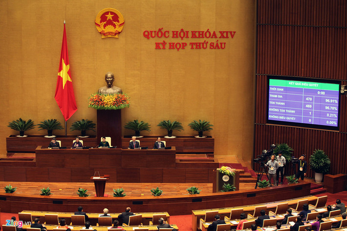 Với đa số phiếu tán thành, Tổng bí thư Nguyễn Phú Trọng trở thành Chủ tịch nước nhiệm kỳ 2016 - 2021.