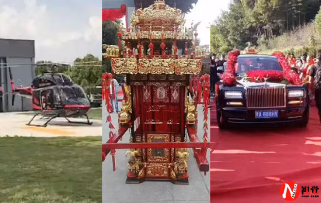 Đầu tháng 10 vừa qua, tại Thiệu Hương, Chiết Giang, Trung Quốc, một đám cưới xa hoa đã khiến dư luận xôn xao và trở thành chủ đề bàn tán trên mạng xã hội. Đó là đám cưới của con trai tỷ phú Wu Liangding – người giàu nhất trong vùng. Anh Wu Jinhua, 27 tuổi, con trai ông trùm Wu Liangding, đã làm đám cưới theo cả phong cách truyền thống lẫn hiện đại trong hơn hai ngày.