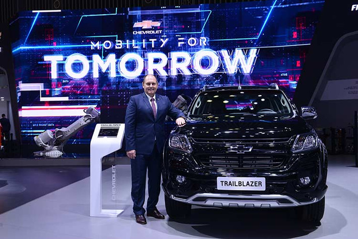 Xuất hiện lần đầu tiên tại triển lãm ôtô VMS 2018 là mẫu Chevrolet Trailblazer với gói phụ kiện Perfect Black. Bên cạnh đó Chevrolet còn trưng bày mẫu Chevrolet Colorado Storm, phiên bản đặc biệt vừa được ra mắt tại thị trường Việt Nam đầu tháng 10 với giới hạn chỉ 100 chiếc.