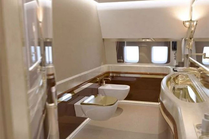 Chúng là những chiếc máy bay đặc biệt đã được điều chỉnh riêng, với thân rộng hơn, và bao trọn cả một văn phòng, một phòng họp, một phòng ngủ, một nhà bếp, nhà tắm, quầy bar và cả một phòng tập gym.