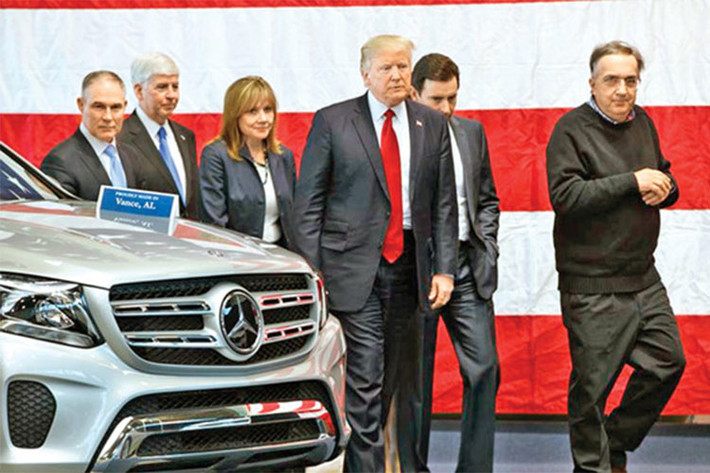 Theo tập đoàn Daimler cho hay; "Việc đánh thuế vào các phụ tùng nhập khẩu sẽ dẫn đến việc giảm lượng xe được sản xuất tại Alabama. Sản lượng xe giảm cũng đồng nghĩa với sự cắt giảm nhân công người Mỹ." Daimler hiện sử dụng hơn 24.000 nhân công tại Mỹ.