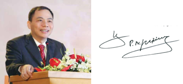 1. Tỷ phú Phạm Nhật Vượng Chữ ký của đại gia Phạm Nhật Vượng được cho rằng "rất dễ bắt chước" vì khá đơn giản. Ông Phạm Nhật Vượng (sinh 1968) là tỷ phú đô la Mỹ đầu tiên trên sàn chứng khoán Việt Nam từ ngày 7/3/2011 với giá trị tổng tài sản lên đến khoảng 21.200 tỷ đồng tương đương 1 tỷ đô la Mỹ tại thời điểm đó. Ảnh: Gia đình Việt Nam.