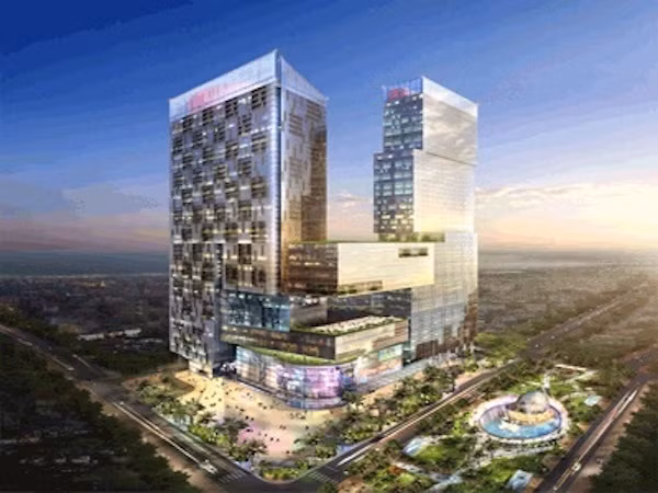 Sau khi được giao đất, chủ đầu tư khởi công dự án và dự kiến đi vào sử dụng năm 2011. Thế nhưng 10 năm trôi qua, dự án vẫn gần như dậm chân tại chỗ. Ảnh: DĐDN.