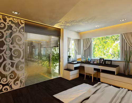 Ngôi nhà của Hoa hậu Ngọc Hân nằm tại Quận Hai Bà Trưng, Hà Nội. Diện tích khu đất rộng 172m2, từ lâu là nơi sinh sống của nàng hoa hậu cùng bố mẹ. Khi cải tạo lại ngôi nhà, cô mong muốn có một không gian đơn giản và thanh lịch