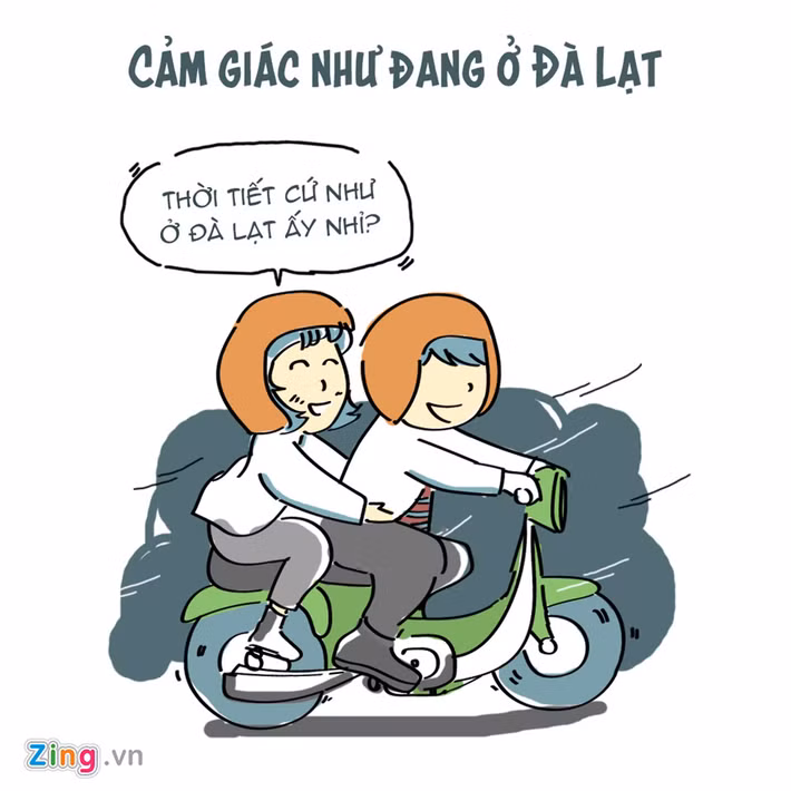 Vào những ngày này, khi gặp bất cứ ai, câu cửa miệng sẽ là: "Sài Gòn giống Đà Lạt quá". Cái lạnh 20 độ C không làm mọi người khó chịu, thay vào đó là cảm giác nôn nao, háo hức chờ đợi dịp lễ, Tết cuối năm.