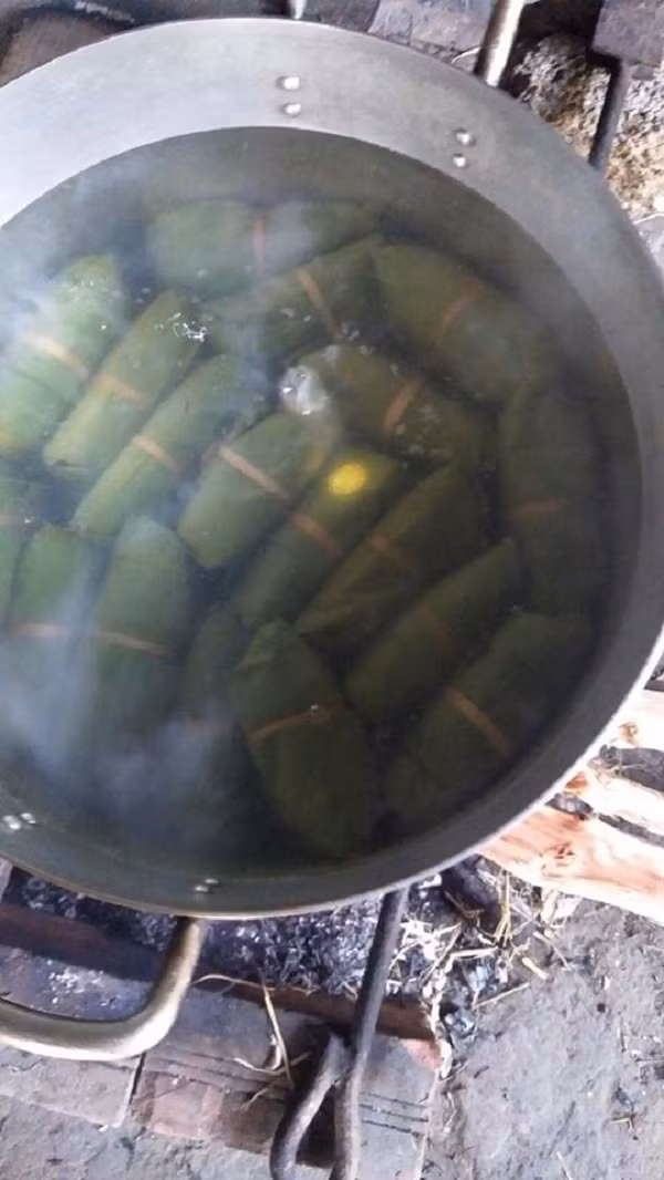 Dẫu than thở thế nhưng Diệu Nhi cũng chia sẻ thêm: 'Ông mình hơn 90 tuổi rồi. Cả nhà giữ truyền thống gói bánh chưng từ lâu lắm rồi, lựa nguyên liệu ngon, sạch sẽ mà cẩn thận kỹ lưỡng lắm vì ai ai cũng thích Tết. Thường thì mỗi năm gia đình mình gói từ 20-30 cái bánh chưng, ăn cả tháng Tết. Bỏ đi thì tiếc của với tiếc công làm nên cả nhà cố ăn thôi, nhà đông con cháu nên chia mỗi người một ít. Ăn không kịp thì bỏ ngăn đá tủ lạnh rồi ăn dần như tình trạng hiện nay đấy'.