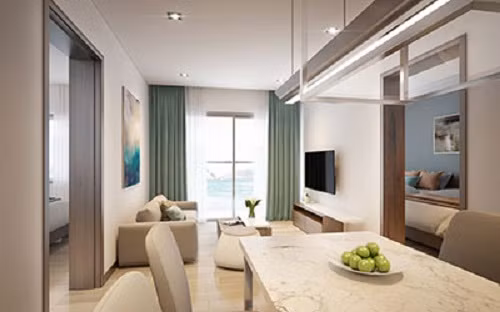 Phòng bếp được trang bị đầy đủ nội thất hiện đại. Ảnh: Cocobaydanang.