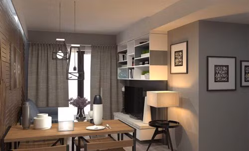 Hương Giang sử dụng kệ để đồ vừa trang trí vừa giúp lưu giữ giúp phòng khách vừa đẹp vừa gọn gàng.