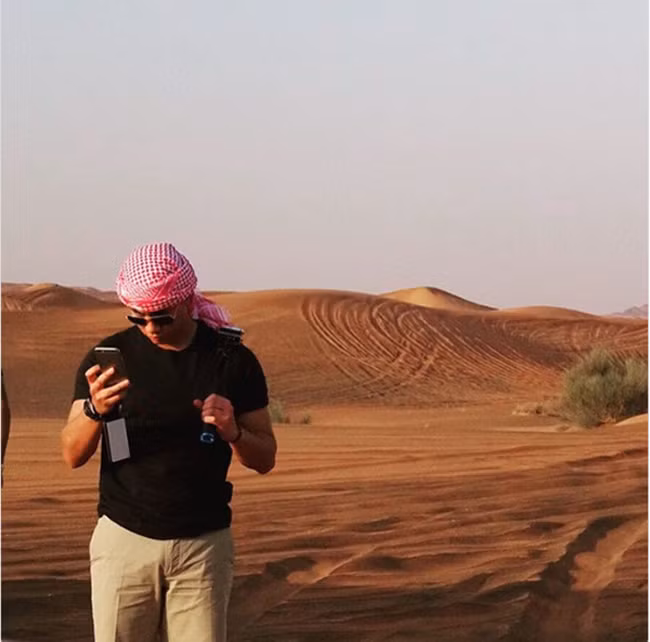 Cho tới sa mạc, anh đều đã trải nghiệm.