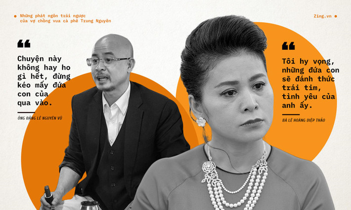 Trong câu chuyện tranh chấp doanh nghiệp và những bức xúc trong cuộc sống gia đình, khi nói về 4 người con chung, bà Diệp Thảo nói hy vọng các con sẽ giúp ông Vũ "quay trở lại", trong khi ông Vũ lại khẳng định không muốn "lôi" các con của mình vào những lùm xùm của cha mẹ.