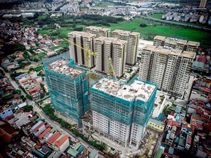 Hải Phát đang thế chấp tài sản gắn liền với đất hình thành trong tương lai dự án này. Ảnh: Hải Phát Group.