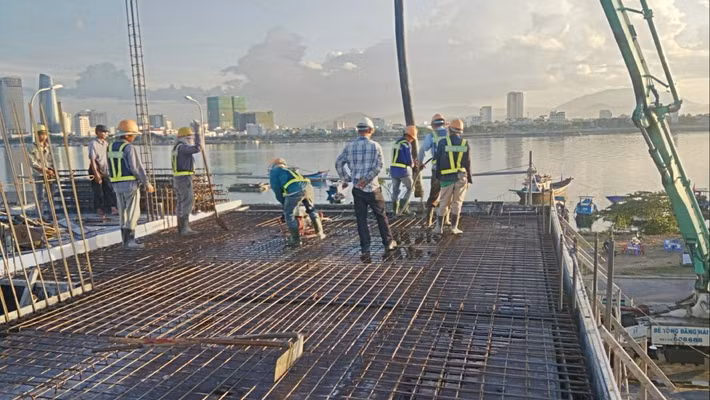 Dự án được triển khai tháng 10/2017, ít thời gian sau khi Tổ hợp căn hộ khách sạn Hòa Bình Green Đà Nẵng hoàn thiện và đưa vào sử dụng. Ảnh: Internet.