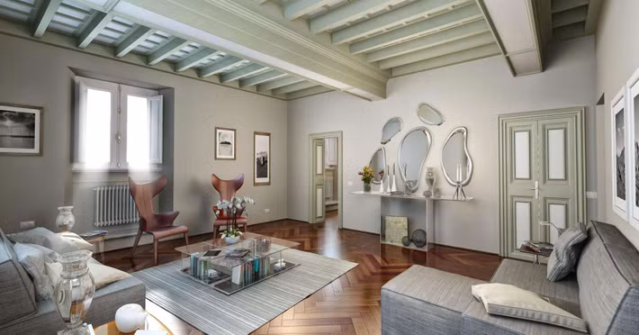 Dinh thự Palazzetto được thiết kế bởi kiến trúc sư Giacomo Della Porta vào thế kỷ 16 và được xây dựng từ năm 1580 and 1616. 