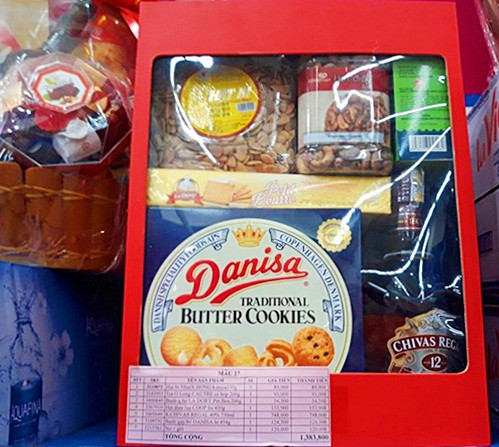 Tùy theo mức giá giỏ quà Tết, mỗi giỏ sẽ có số lượng các món và chất lượng khác nhau.