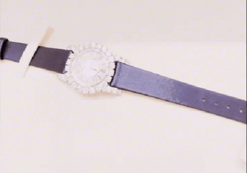 Chi tiết đắt giá nhất là mặt đính kim cương 18 carat. Ảnh: Instagram Ngọc Trinh.