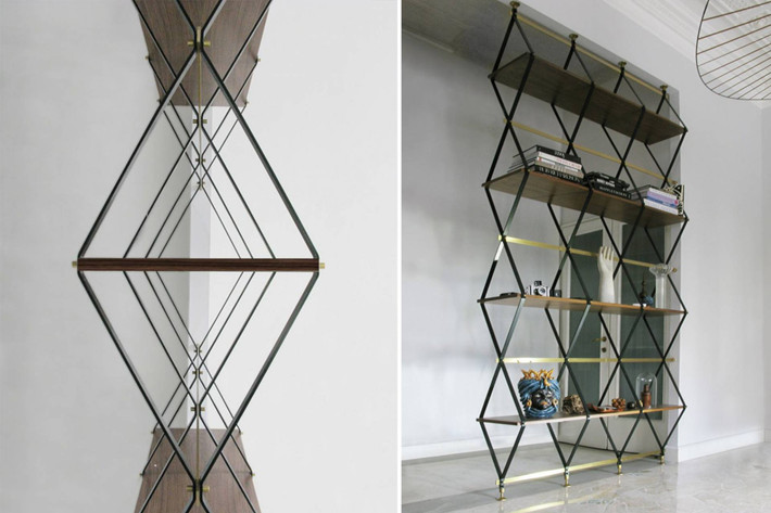 Nhờ thiết kế hình thoi, vách ngăn tạo sự thông thoáng tối đa.