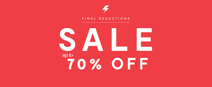 Tấm biển giảm giá 70% có thể được trưng bày khắp nơi nhưng khách hàng chỉ có thể tìm được một vài mặt hàng được giảm mức giá đó. Còn lại những thứ khách chỉ giảm 5 - 10%. Ảnh: Brand Attic.