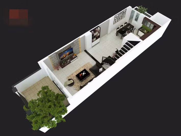 Mỗi căn nhà kết cấu 2 tầng có tổng diện tích xây dựng từ 120 - 140 m2.