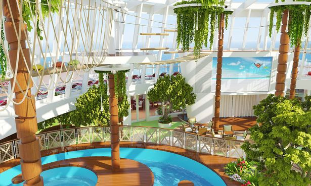 6 quán bar trên siêu du thuyền AIDAnova là một trong những nơi mà robot sẽ pha chế các loại cocktail cho hành khách.