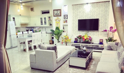 Nội thất hiện đại làm tăng vẻ sang trọng của căn nhà. Ảnh: Một thế giới.