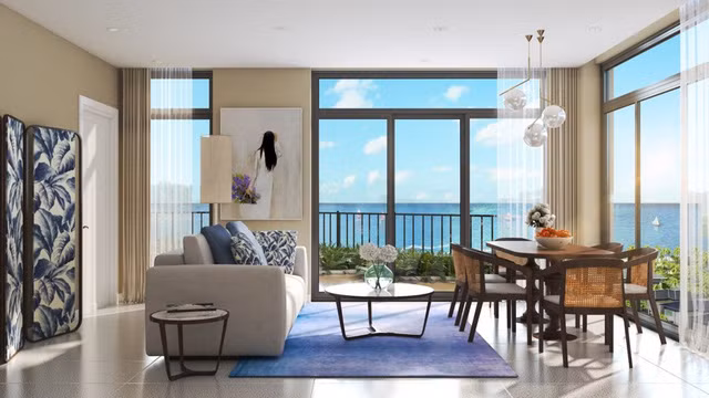 Căn hộ có tầm nhìn tuyệt đẹp hướng ra biển. Ảnh: Tuổi trẻ.