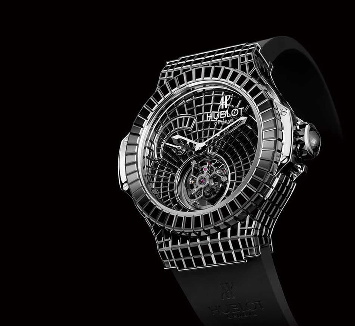 Đồng hồ Hublot Black Caviar Bang siêu phẩm kim cương đen có giá 1 triệu USD. Ảnh: Erawatch.