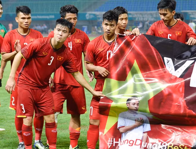 Tâm điểm của ngày thi đấu 27/8 tại ASIAD hôm nay là trận tứ kết bóng đá nam giữa đội tuyển Olympic Việt Nam và Olympic Syria diễn ra lúc 19h30. Ảnh: Zing.