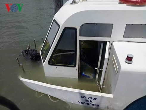 Sự cố không làm ảnh hưởng đến hoạt động của bến tàu.