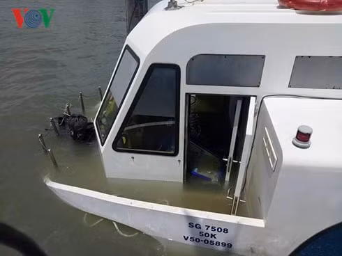 Sự cố không làm ảnh hưởng đến hoạt động của bến tàu.