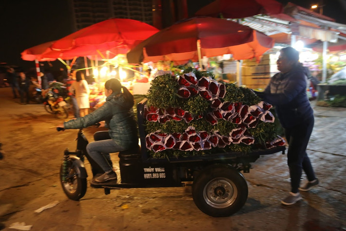 Có mặt tại chợ hoa Quảng Bá - Hà Nội thời điểm trước Ngày Phụ nữ Việt Nam 20/10, PV Kiến Thức cảm nhận được sự tấp nập của khu chợ hoa lớn nhất Thủ đô: Hàng trăm chuyến xe tấp nập vào đổ hàng trong khi kẻ bán người mua tấp nập, chuẩn bị cho ngày lễ 20/10 sắp đến.