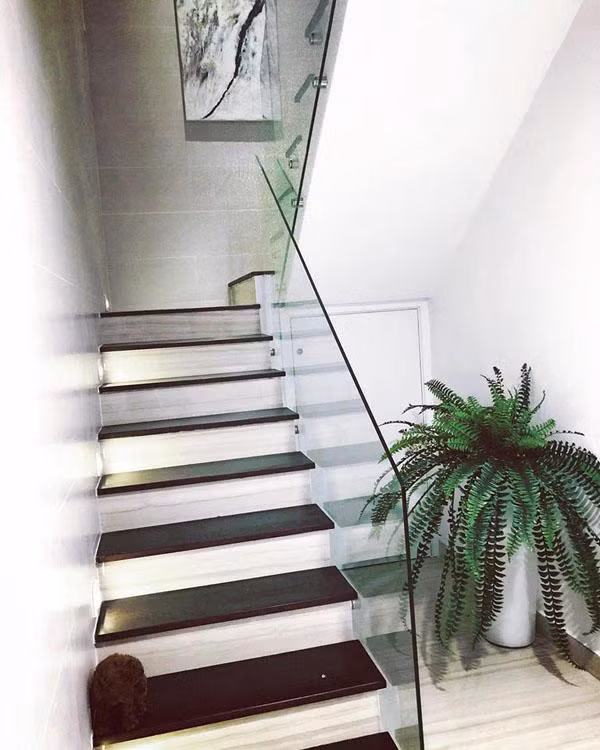 Ông bầu chăm chút từng gốc hoa, chậu cây cảnh trồng ngoài ban công.