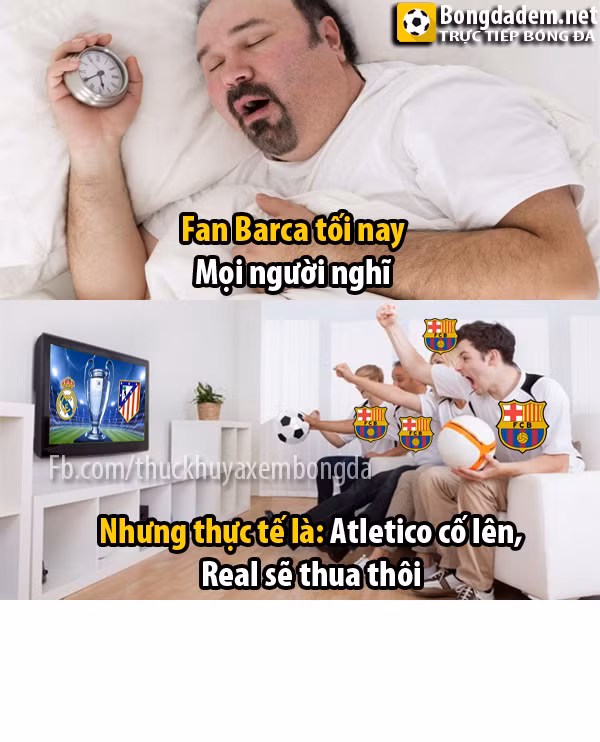 Thực tế và suy nghĩ về fan Barca ngày hôm qua khiến nhiều người bất ngờ. Ảnh: Thức khuya xem bóng đá