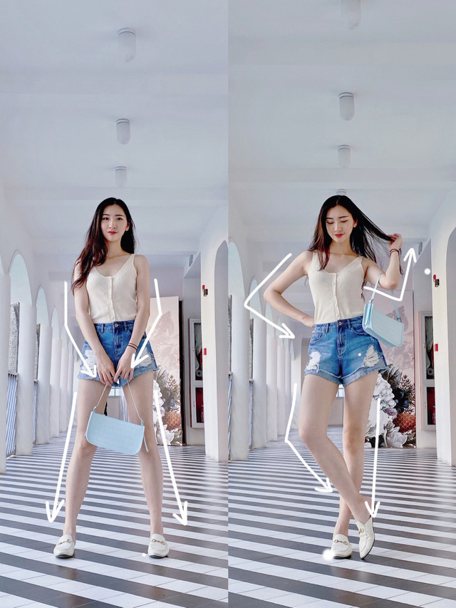 Những cách tạo dáng tuyệt đỉnh để có bức ảnh chân dài 'thần sầu' - Hình 2 Nhung cach tao dang tuyet dinh de co buc anh chan dai 'than sau'-Hinh-2