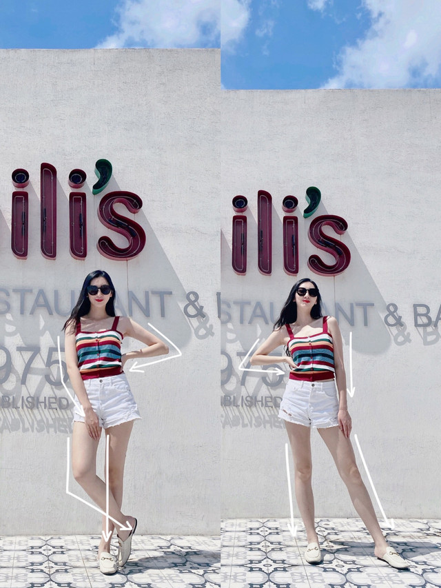 Những cách tạo dáng tuyệt đỉnh để có bức ảnh chân dài 'thần sầu' - Hình 6 Nhung cach tao dang tuyet dinh de co buc anh chan dai 'than sau'-Hinh-6