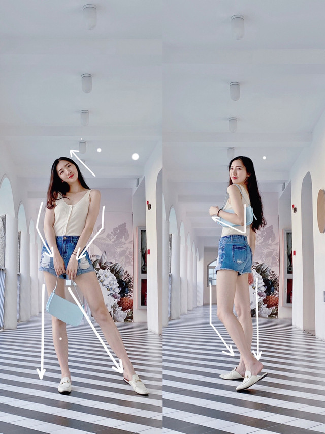 Những cách tạo dáng tuyệt đỉnh để có bức ảnh chân dài 'thần sầu' - Hình 3 Nhung cach tao dang tuyet dinh de co buc anh chan dai 'than sau'-Hinh-3